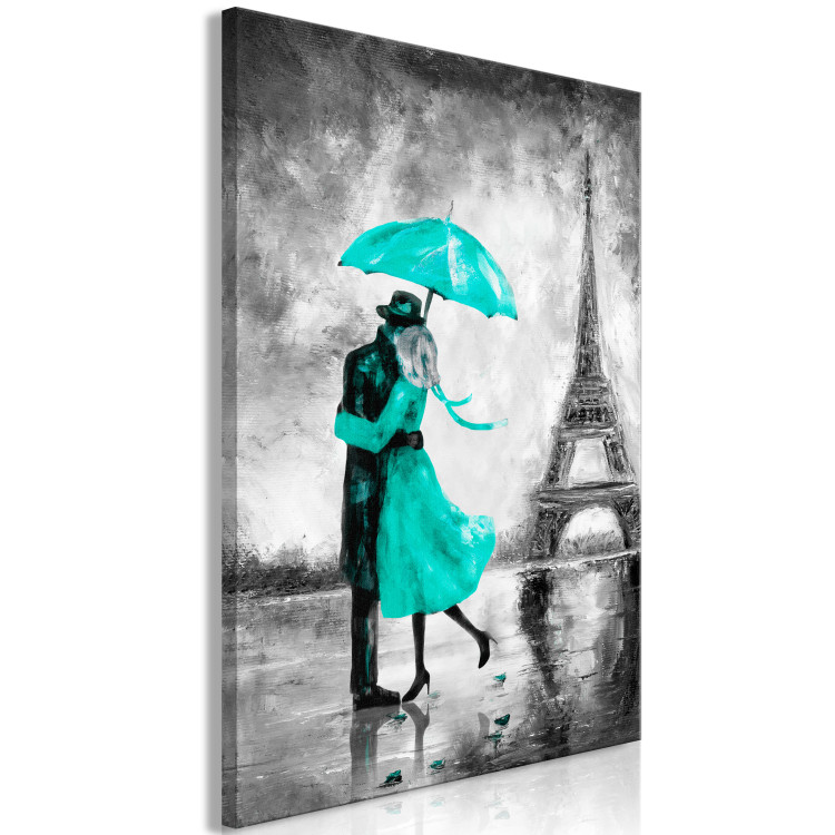 Canvas Paris Fog (1 Part) Vertical Green 123095 additionalImage 2