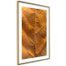 Poster Autumn Leaf - golden texture of a leaf with intricate details 123795 additionalThumb 6
