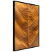 Poster Autumn Leaf - golden texture of a leaf with intricate details 123795 additionalThumb 12