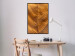 Poster Autumn Leaf - golden texture of a leaf with intricate details 123795 additionalThumb 3