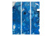 Room Separator Stream of Blue (3-piece) - artistic blue water abstraction 124095 additionalThumb 3