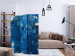 Room Separator Stream of Blue (3-piece) - artistic blue water abstraction 124095 additionalThumb 4