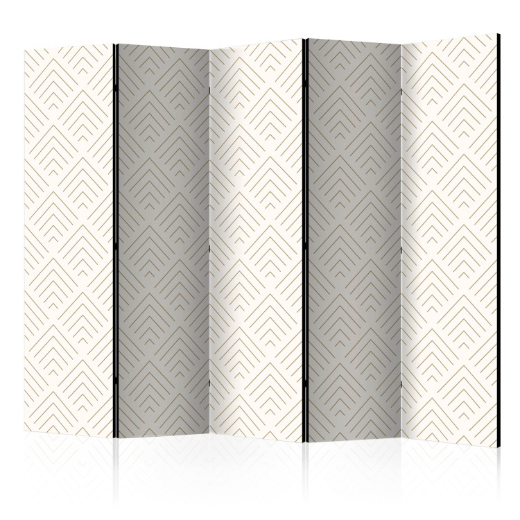 Room Divider Corners II (5-piece) - simple geometric pattern on a light background 124195
