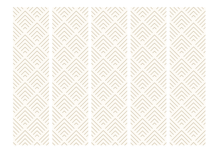 Room Divider Corners II (5-piece) - simple geometric pattern on a light background 124195 additionalImage 3