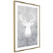 Wall Poster Noble Stag - lighter shade of deer on gray concrete texture 124495 additionalThumb 6