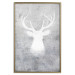 Wall Poster Noble Stag - lighter shade of deer on gray concrete texture 124495 additionalThumb 16