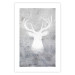 Wall Poster Noble Stag - lighter shade of deer on gray concrete texture 124495 additionalThumb 19