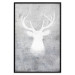 Wall Poster Noble Stag - lighter shade of deer on gray concrete texture 124495 additionalThumb 18