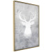 Wall Poster Noble Stag - lighter shade of deer on gray concrete texture 124495 additionalThumb 12