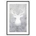 Wall Poster Noble Stag - lighter shade of deer on gray concrete texture 124495 additionalThumb 15