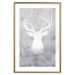 Wall Poster Noble Stag - lighter shade of deer on gray concrete texture 124495 additionalThumb 14