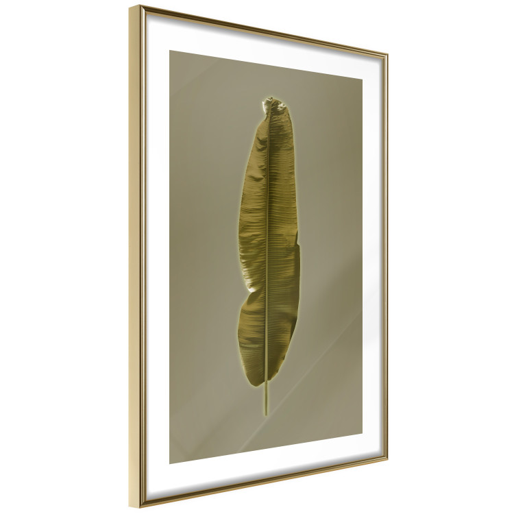 Wall Poster Exotic Leaf - green leaf from a banana tree on a solid background 126195 additionalImage 6