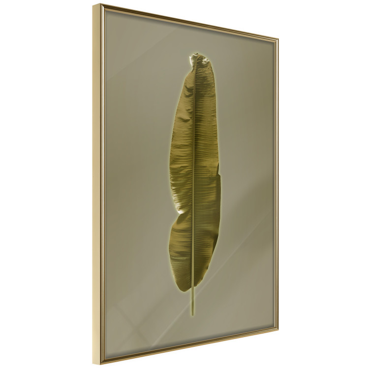 Wall Poster Exotic Leaf - green leaf from a banana tree on a solid background 126195 additionalImage 12