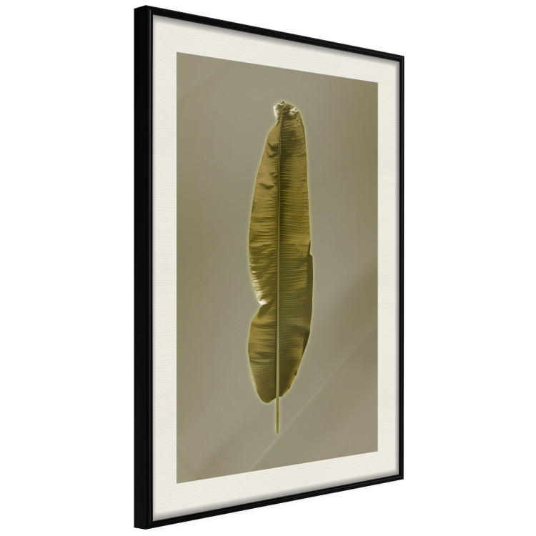 Wall Poster Exotic Leaf - green leaf from a banana tree on a solid background 126195 additionalImage 3