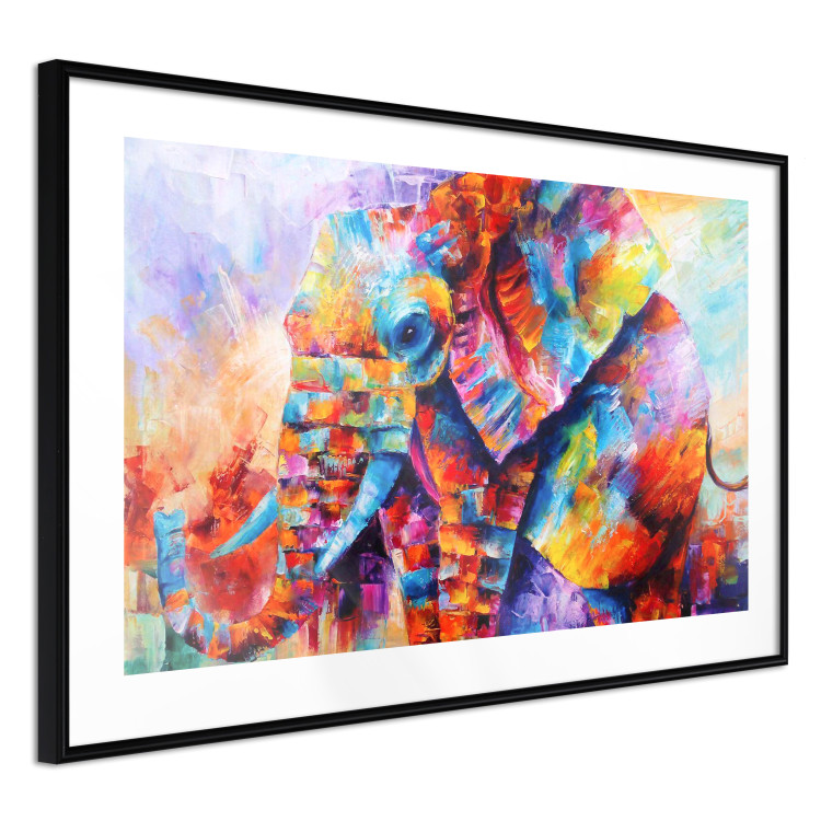 Wall Poster Colors of Africa - abstract multicolored animal in a watercolor motif 127095 additionalImage 6