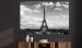 Large canvas print Black and White Eiffel Tower [Large Format] 128395 additionalThumb 5