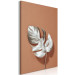 Canvas Art Print Sun Souvenir (1-part) vertical - exotic silver leaf 129495 additionalThumb 2
