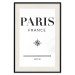 Wall Poster Direction Paris - black English text on white background with compass 129595 additionalThumb 19
