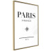 Wall Poster Direction Paris - black English text on white background with compass 129595 additionalThumb 9