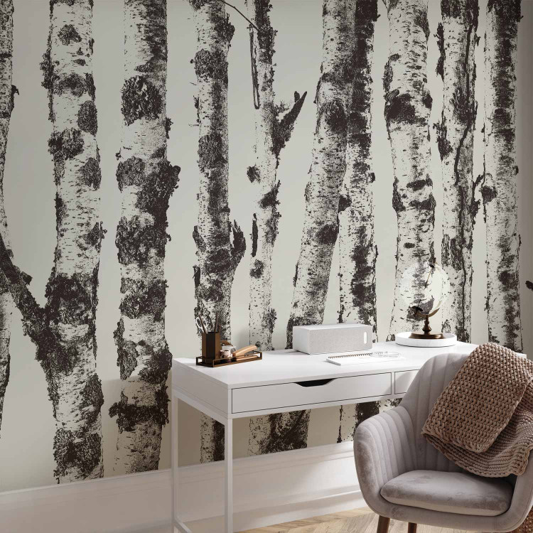 Wall Mural Stately Birches - First Variant 130495 additionalImage 4