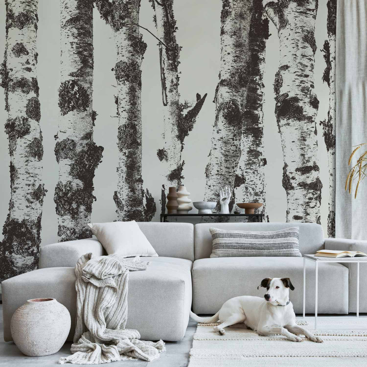 Wall Mural Stately Birches - First Variant 130495