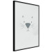 Poster Kitty Face - animal with a funny face on a solid gray background 130695 additionalThumb 13