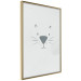 Poster Kitty Face - animal with a funny face on a solid gray background 130695 additionalThumb 12