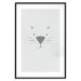Poster Kitty Face - animal with a funny face on a solid gray background 130695 additionalThumb 17