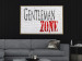 Poster Gentleman Zone - black and red English text on a brick background 130795 additionalThumb 7