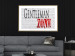 Poster Gentleman Zone - black and red English text on a brick background 130795 additionalThumb 13