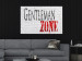 Poster Gentleman Zone - black and red English text on a brick background 130795 additionalThumb 6