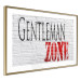 Poster Gentleman Zone - black and red English text on a brick background 130795 additionalThumb 7