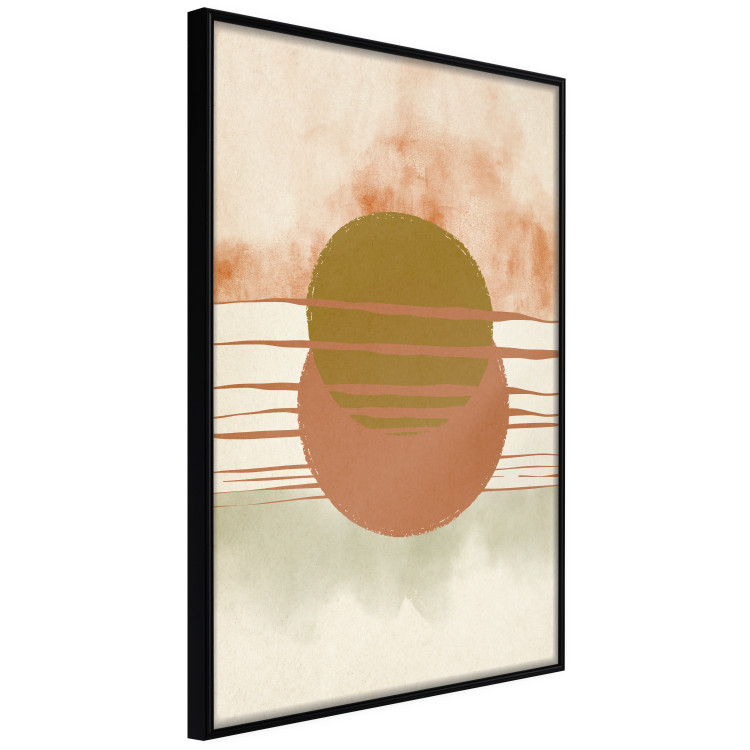 Poster Water Reflections - composition of circles and stripes in an abstract motif 131795 additionalImage 11