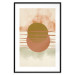 Poster Water Reflections - composition of circles and stripes in an abstract motif 131795 additionalThumb 15