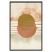 Poster Water Reflections - composition of circles and stripes in an abstract motif 131795 additionalThumb 18