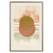 Poster Water Reflections - composition of circles and stripes in an abstract motif 131795 additionalThumb 20