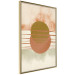 Poster Water Reflections - composition of circles and stripes in an abstract motif 131795 additionalThumb 14