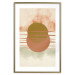 Poster Water Reflections - composition of circles and stripes in an abstract motif 131795 additionalThumb 14