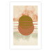Poster Water Reflections - composition of circles and stripes in an abstract motif 131795 additionalThumb 25