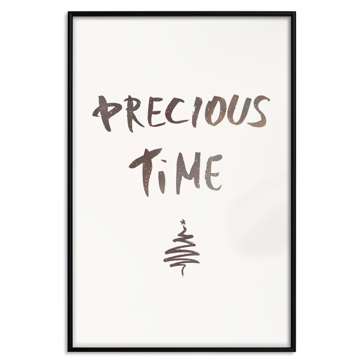Wall Poster Precious Time - English text and Christmas tree motif 132095 additionalImage 25