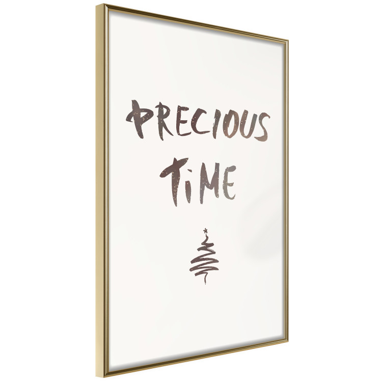 Wall Poster Precious Time - English text and Christmas tree motif 132095 additionalImage 12