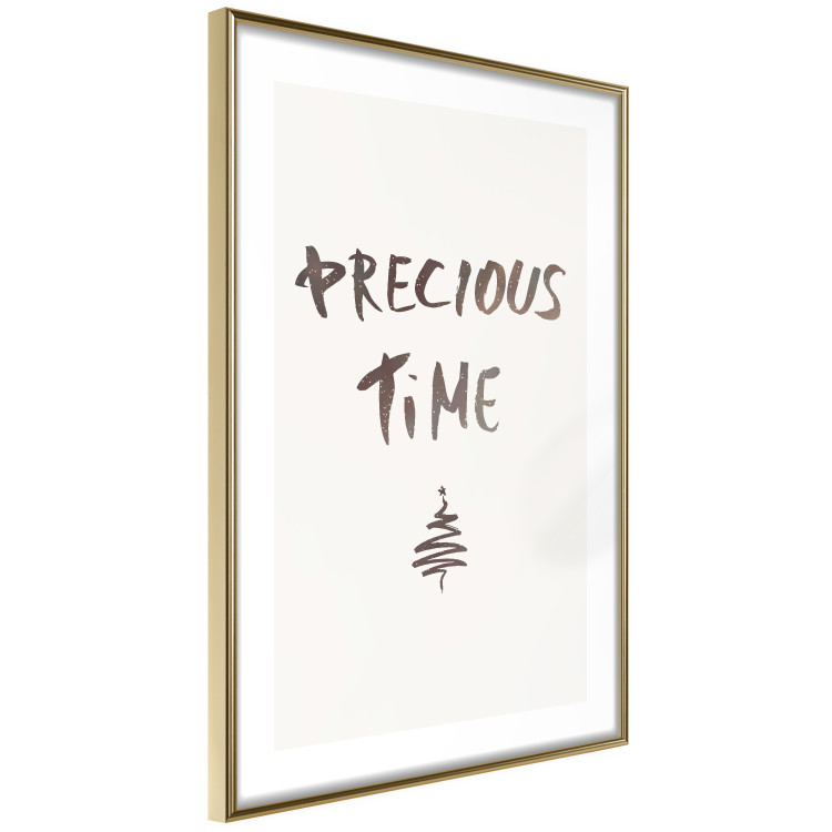 Wall Poster Precious Time - English text and Christmas tree motif 132095 additionalImage 9