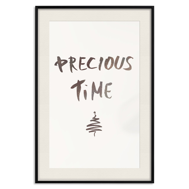 Wall Poster Precious Time - English text and Christmas tree motif 132095 additionalImage 23