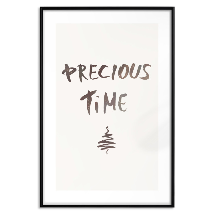 Wall Poster Precious Time - English text and Christmas tree motif 132095 additionalImage 20
