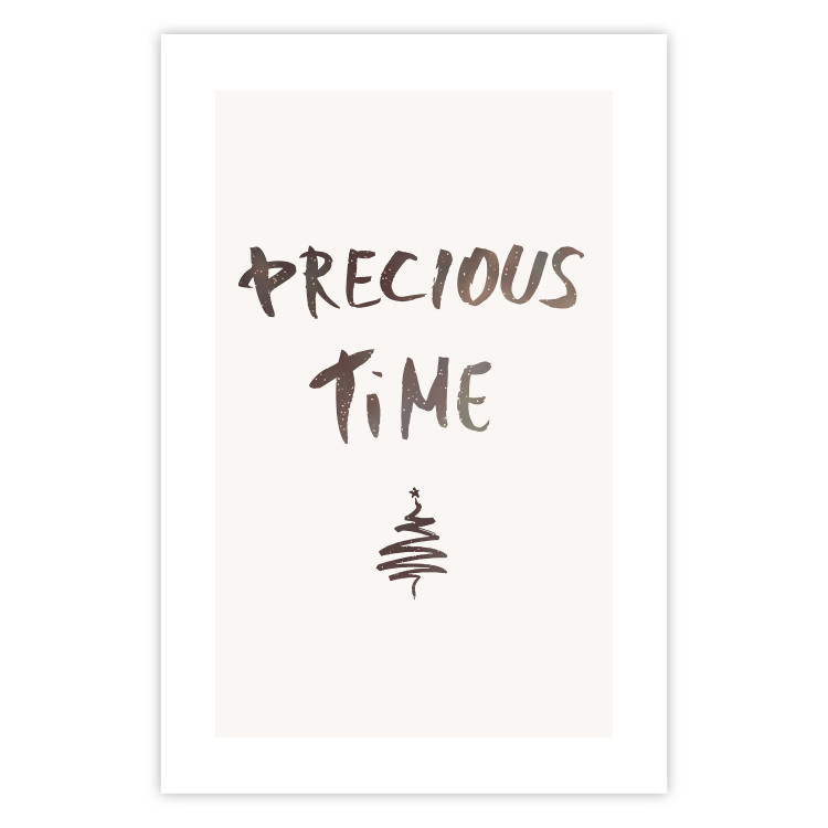 Wall Poster Precious Time - English text and Christmas tree motif 132095 additionalImage 15
