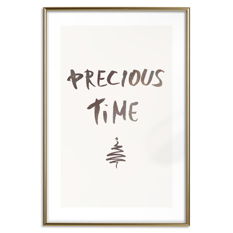 Wall Poster Precious Time - English text and Christmas tree motif 132095 additionalImage 26