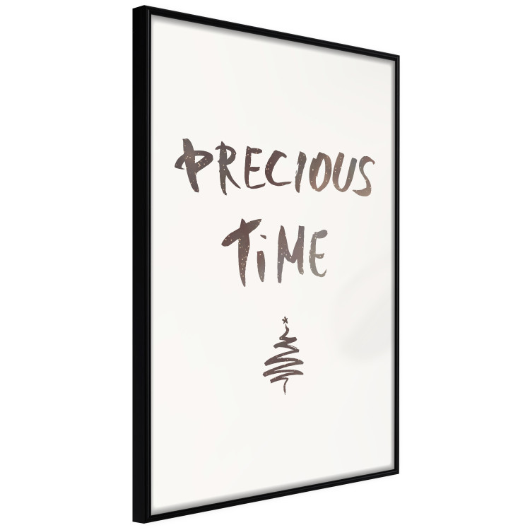 Wall Poster Precious Time - English text and Christmas tree motif 132095 additionalImage 11