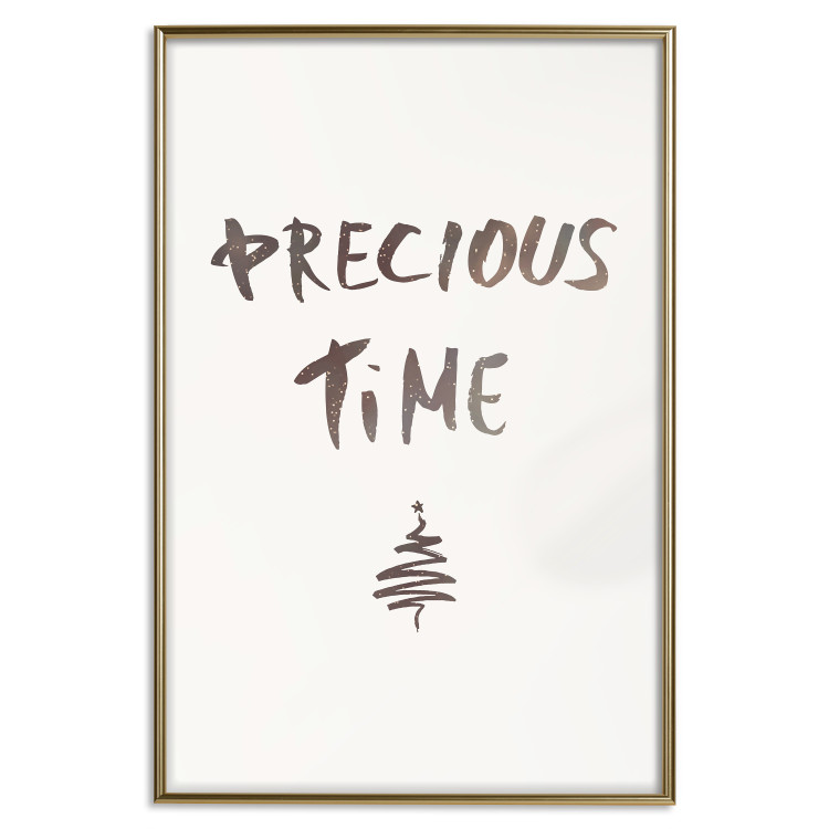 Wall Poster Precious Time - English text and Christmas tree motif 132095 additionalImage 24