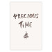 Wall Poster Precious Time - English text and Christmas tree motif 132095