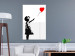 Poster Shredded Banksy - black and white girl releasing a red balloon 132495 additionalThumb 17